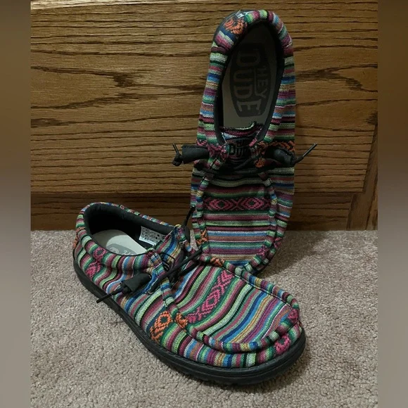 Hey Dude Wally Serape Shoes - Picture 1 of 5